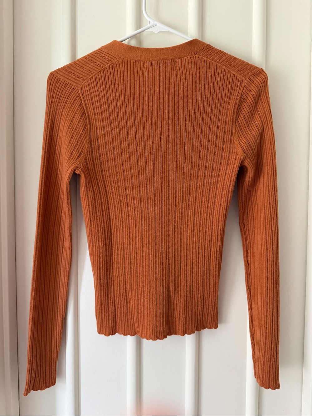 Madewell Ribbed Button-Front Cardigan - Picture 3 of 5